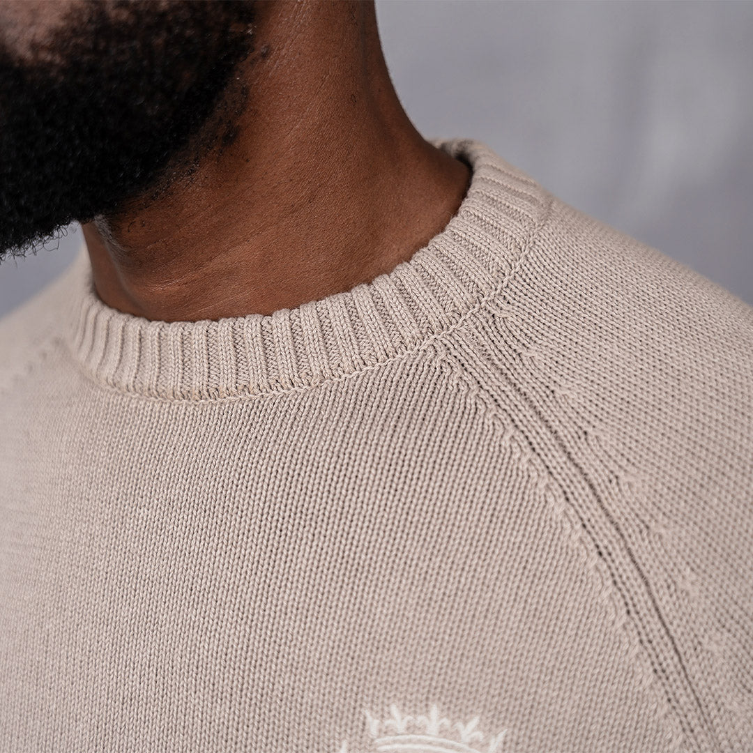 Foundry Crew Neck Knit Stone