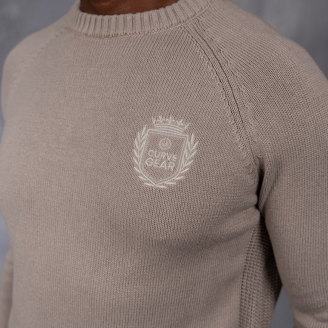 Foundry Crew Neck Knit Stone