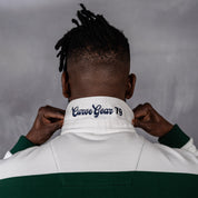 Hero Rugby Polo Shirt Bottle Green & Off White