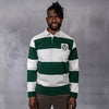 Hero Rugby Polo Shirt Bottle Green & Off White