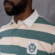 Hero Rugby Polo Dark Duck Egg & Cream