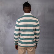 Hero Rugby Polo Dark Duck Egg & Cream