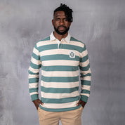 Hero Rugby Polo Dark Duck Egg & Cream