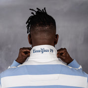 Hero Rugby Polo Light Blue & Off White