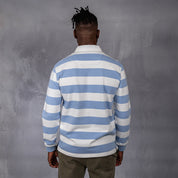 Hero Rugby Polo Light Blue & Off White