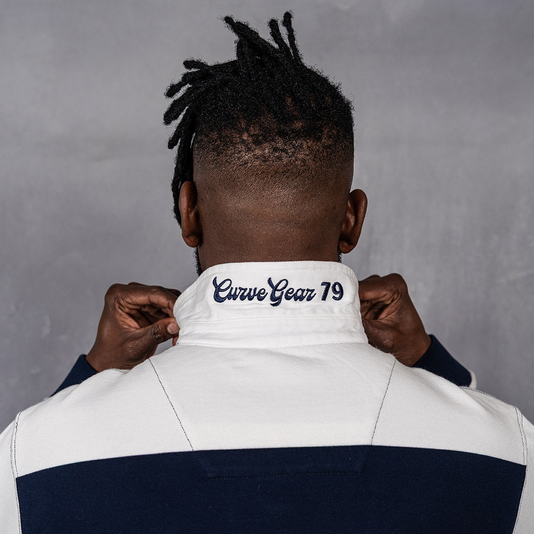 Hero Rugby Polo Navy & Off White