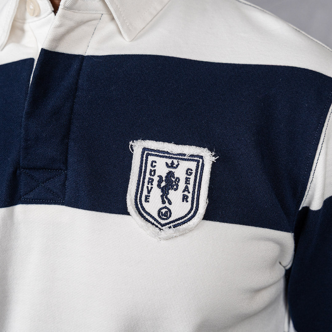 Hero Rugby Polo Navy & Off White