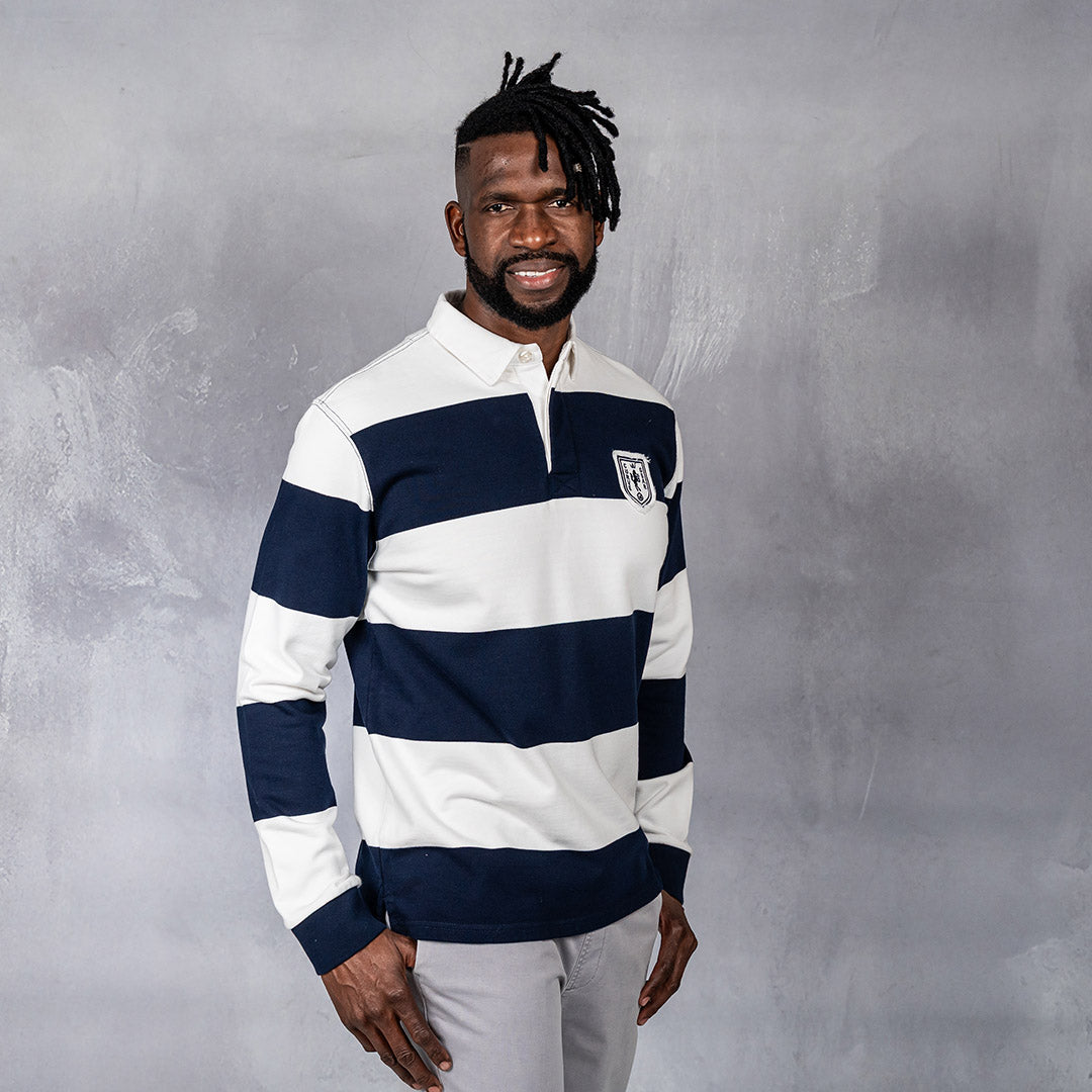 Hero Rugby Polo Navy & Off White