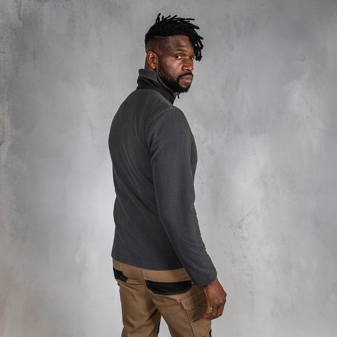 W.O.R.K 1/4 Zip Fleece Charcoal