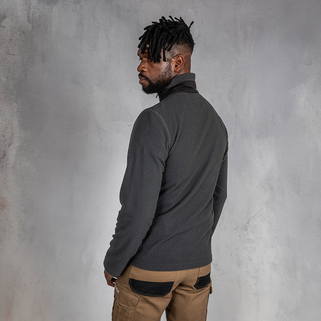 W.O.R.K 1/4 Zip Fleece Charcoal