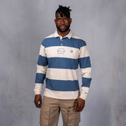 Lite Rugby Jersey Blue & Cream Stripe