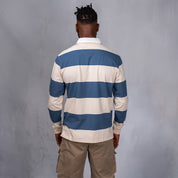 Lite Rugby Jersey Blue & Cream Stripe