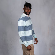 Lite Rugby Jersey Blue & Light Blue Stripe
