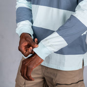 Lite Rugby Jersey Blue & Light Blue Stripe