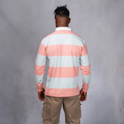 Lite Rugby Jersey Peach & Mint Stripe