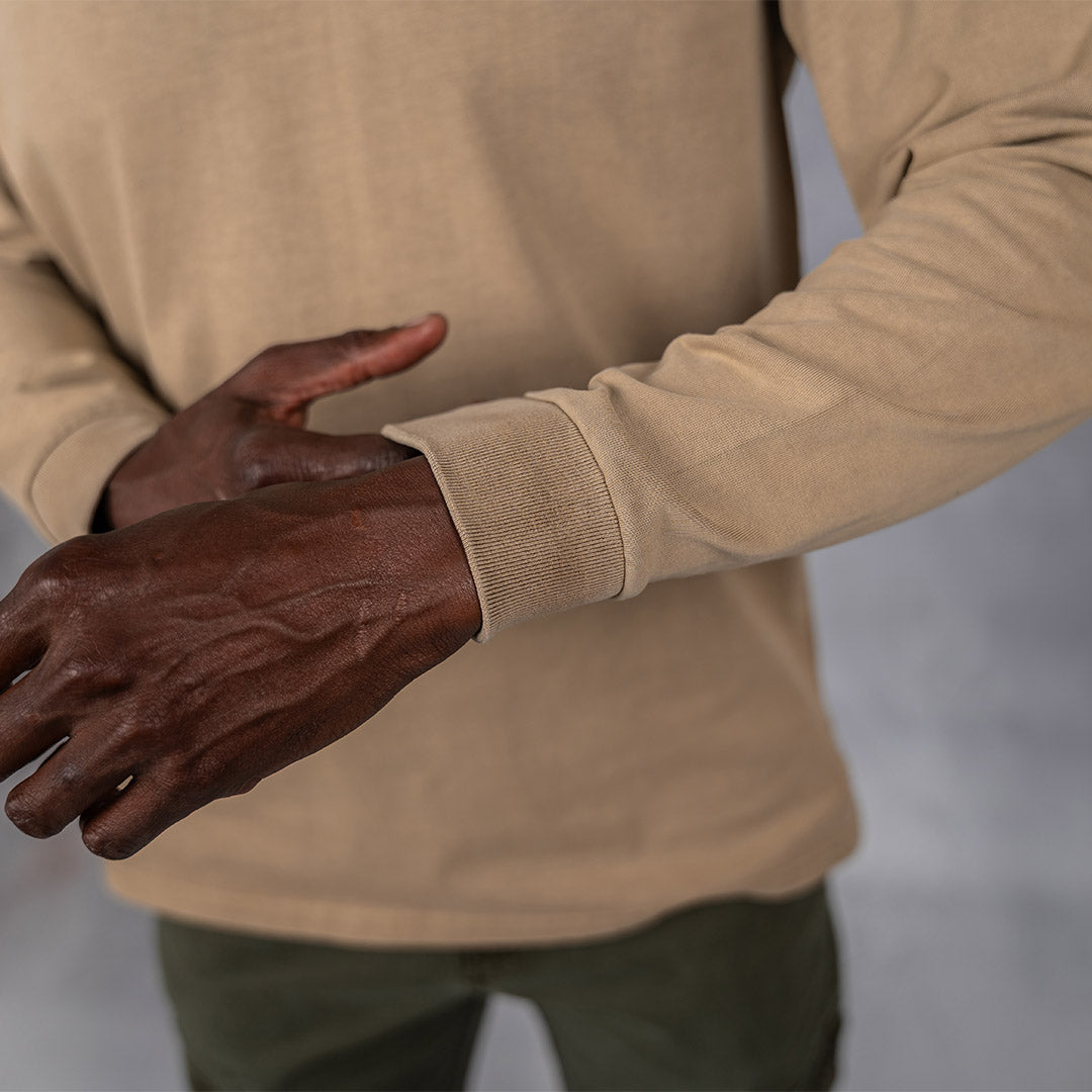 Overdyed Rugby Polo Brown