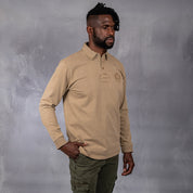 Overdyed Rugby Polo Brown