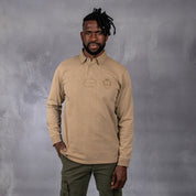 Overdyed Rugby Polo Brown