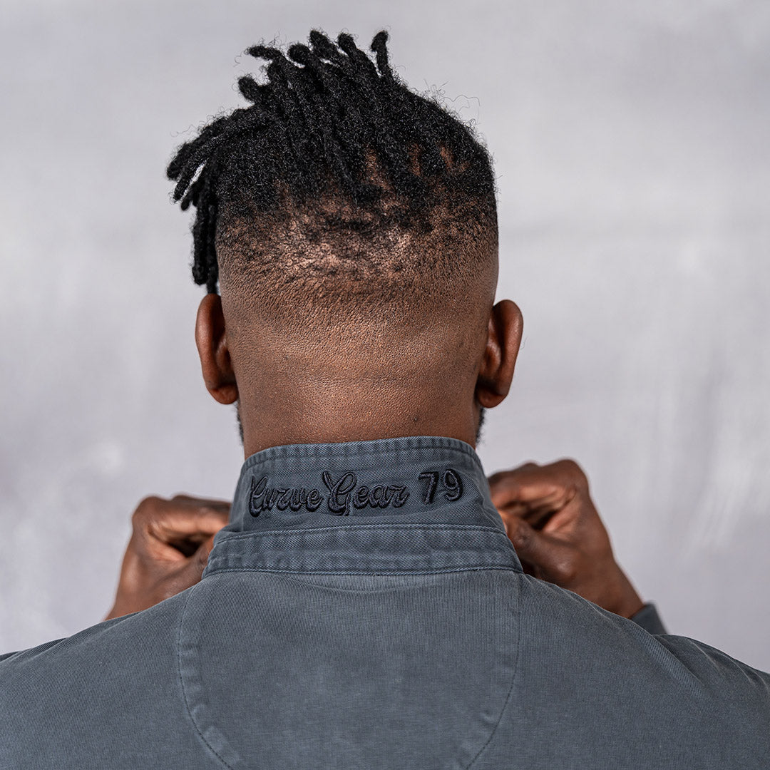 Overdyed Rugby Polo Charcoal