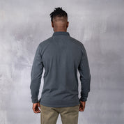 Overdyed Rugby Polo Charcoal