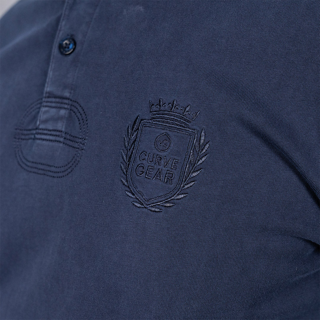 Overdyed Rugby Polo Navy