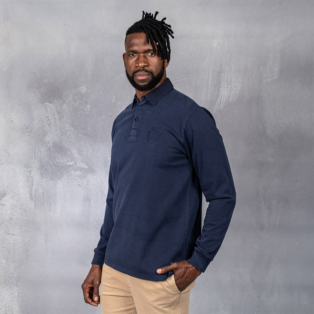 Overdyed Rugby Polo Navy