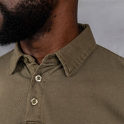 Overdyed Rugby Polo Olive