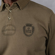 Overdyed Rugby Polo Olive