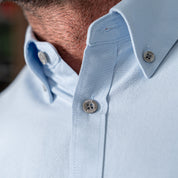 Platinum Cotton Short Sleeve Shirt Light Blue