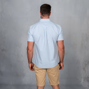 Platinum Cotton Short Sleeve Shirt Light Blue