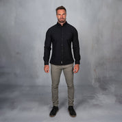 Platinum Cotton Long Sleeve Shirt Black