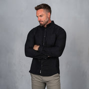 Platinum Cotton Long Sleeve Shirt Black