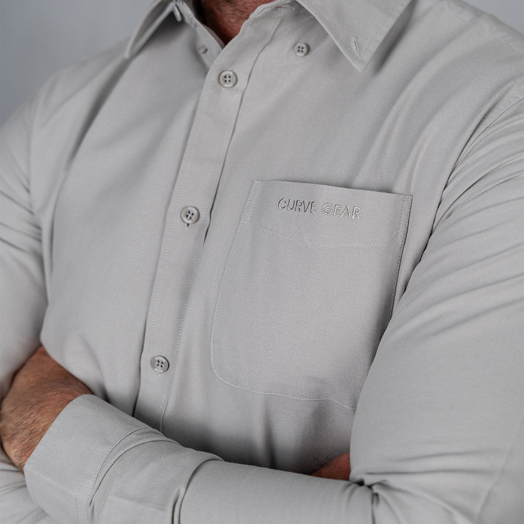 Platinum Cotton Long Sleeve Shirt Grey