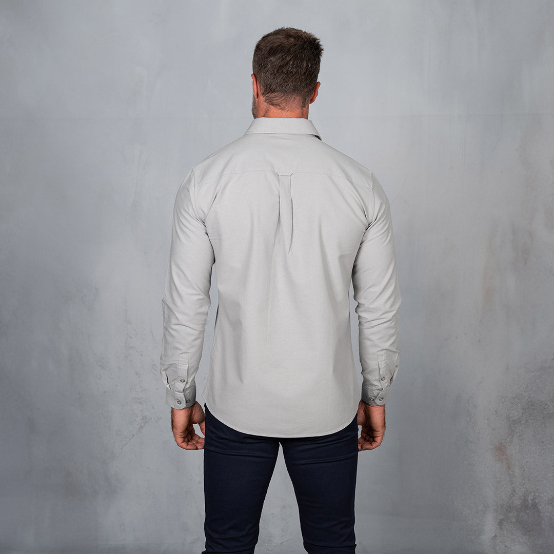 Platinum Cotton Long Sleeve Shirt Grey
