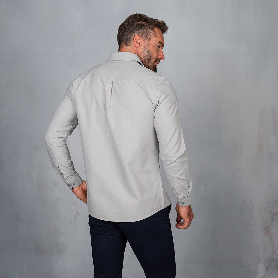Platinum Cotton Long Sleeve Shirt Grey