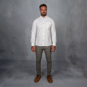Platinum Cotton Long Sleeve Shirt Off White