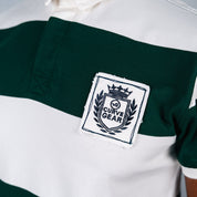 Elite Rugby Polo Bottle Green & Off White