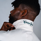 Elite Rugby Polo Bottle Green & Off White