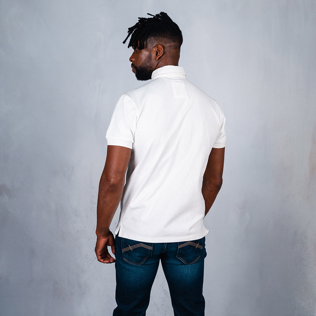 Elite Rugby Polo Off White