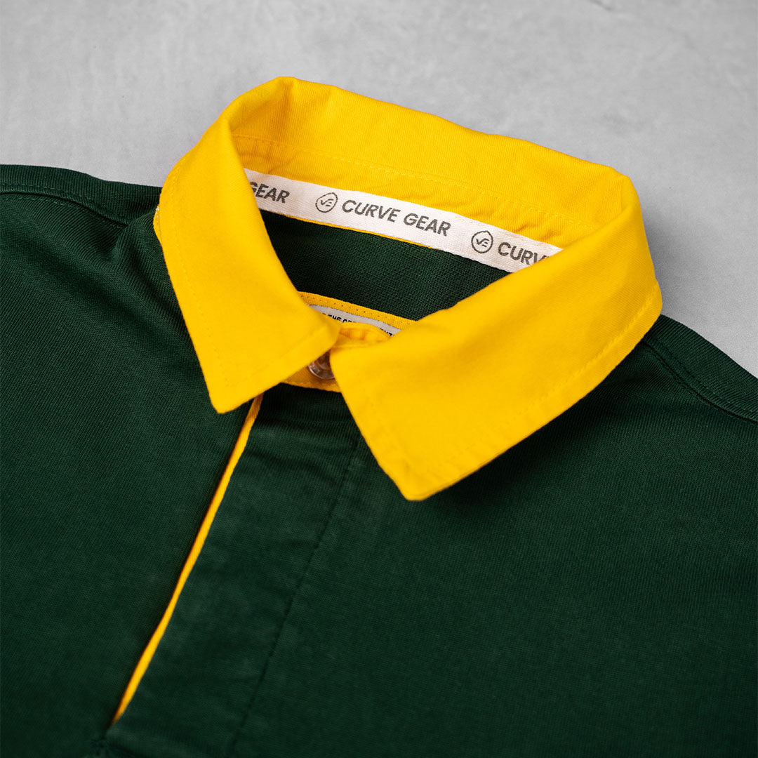 Elite Rugby Polo Bottle Green