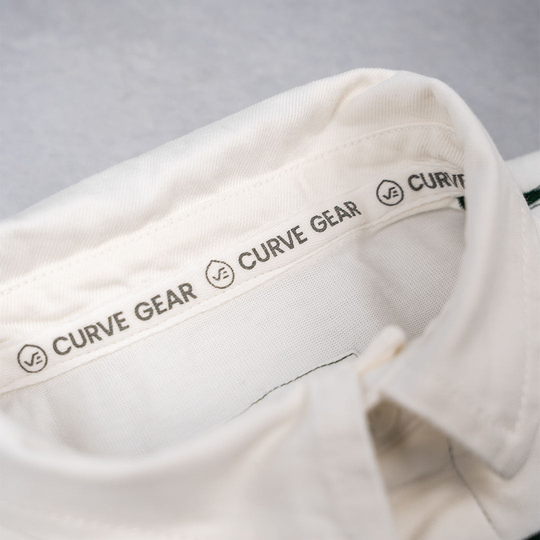 Elite Rugby Polo Bottle Green & Off White