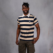 Elite Rugby Polo Navy & Cream