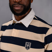 Elite Rugby Polo Navy & Cream