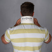 Elite Rugby Polo Cloud Blue & Ginger Green