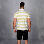 Elite Rugby Polo Cloud Blue & Ginger Green