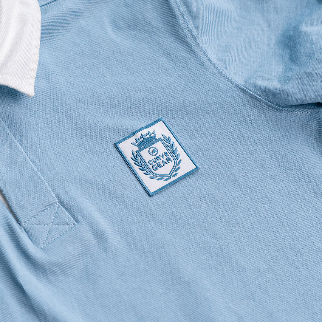 Elite Rugby Polo Light Blue