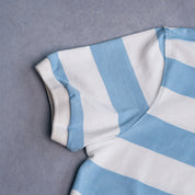 Elite Rugby Polo Light Blue & Off White