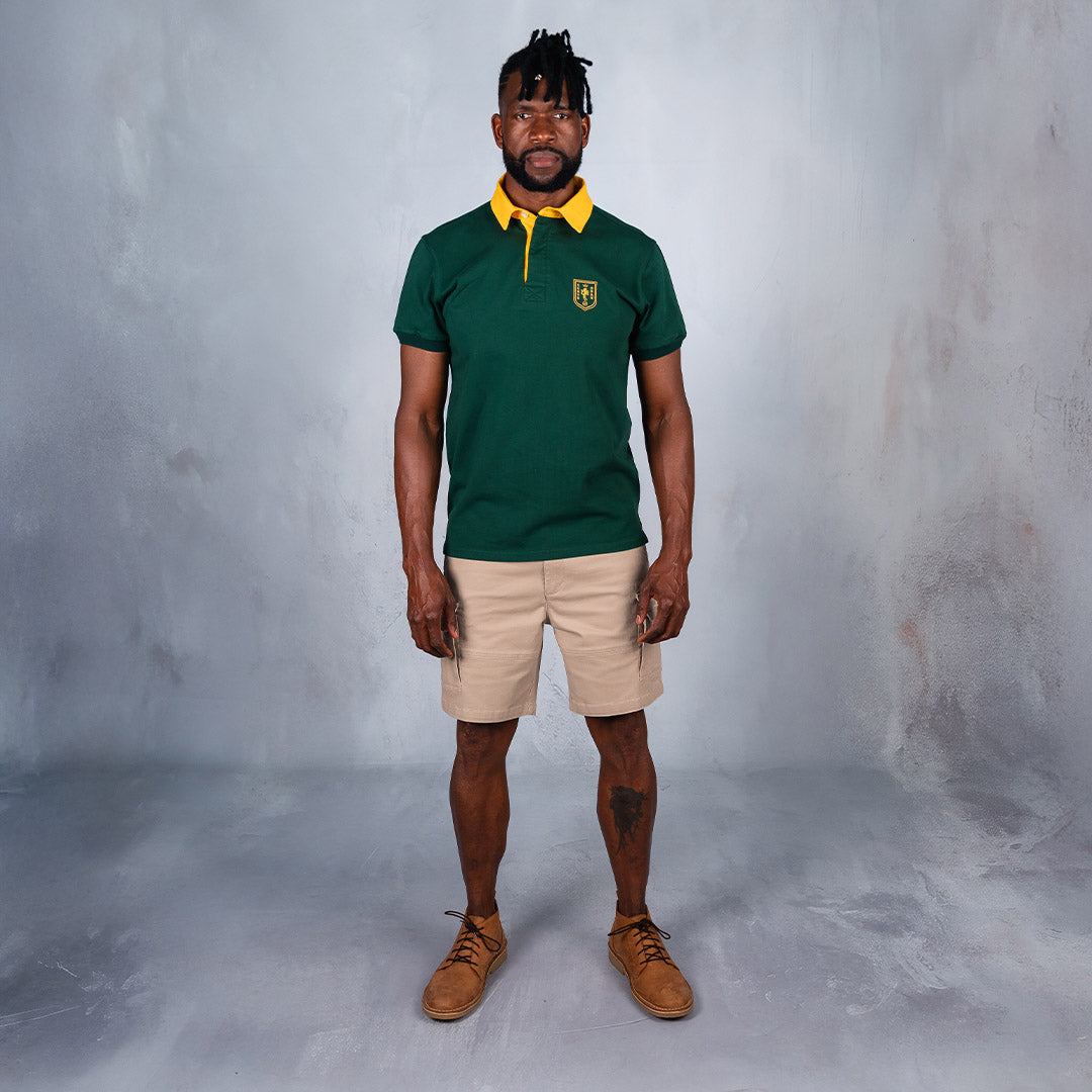 Elite Rugby Polo Bottle Green