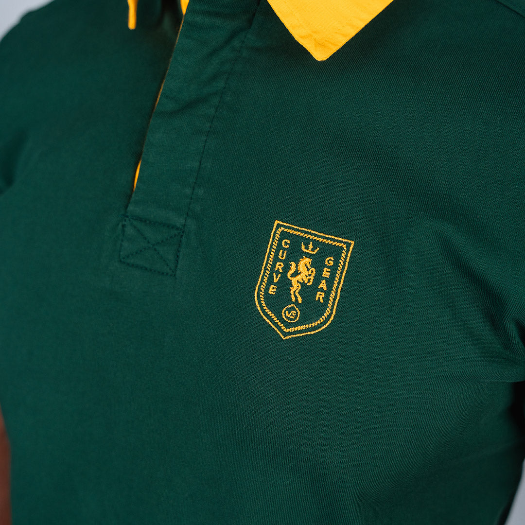 Elite Rugby Polo Bottle Green