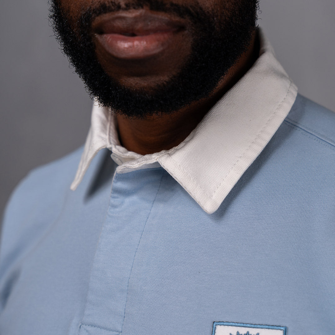 Elite Rugby Polo Light Blue